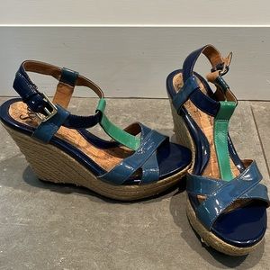 Sofft Blue and Green Wedges